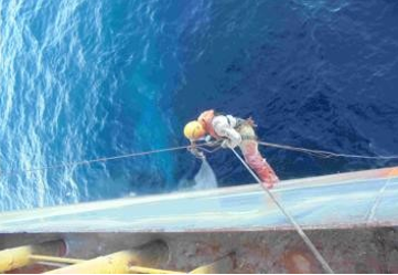 Painting tie coat on 4P hull
