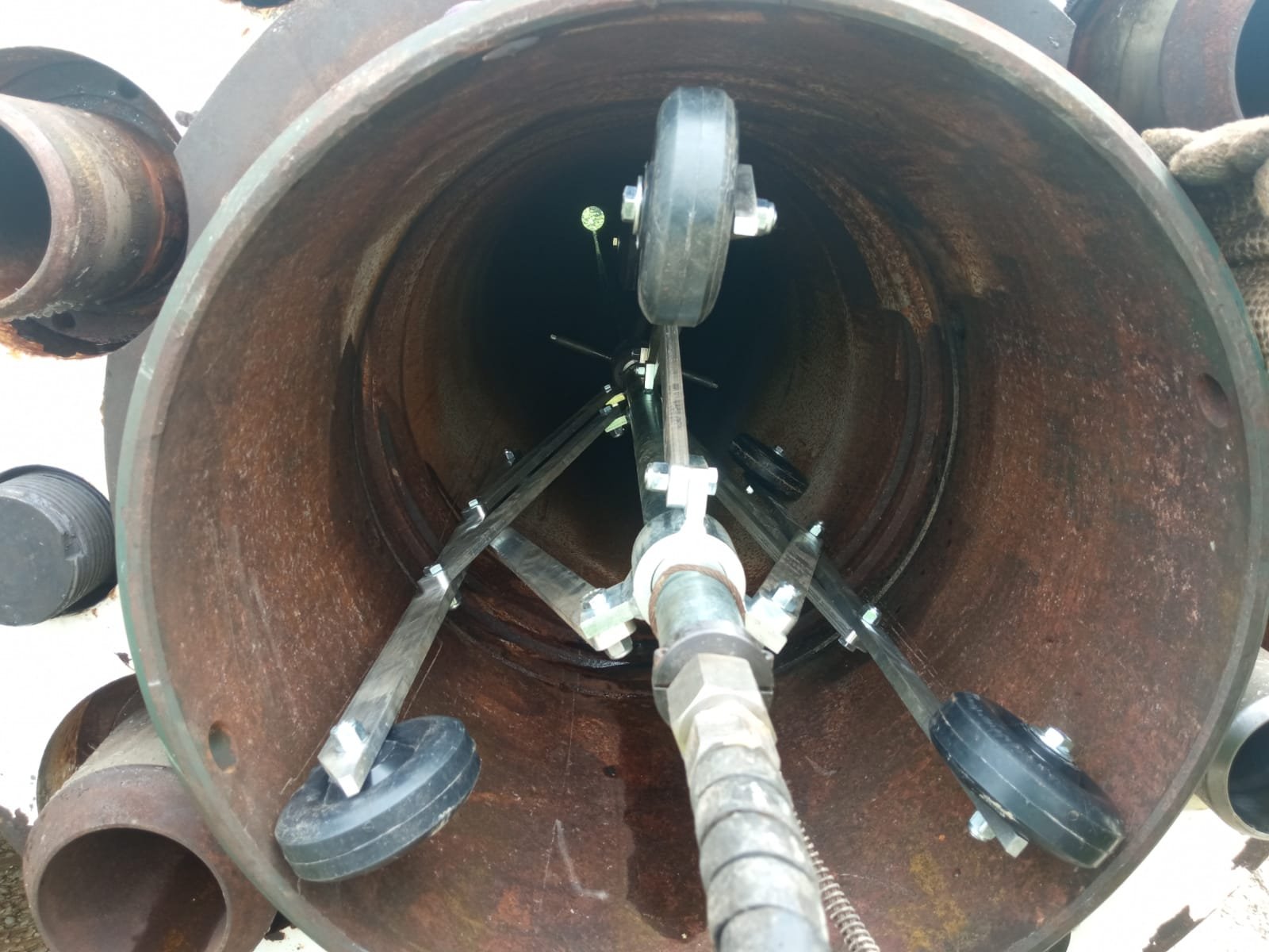 Riser pipe cleaning project