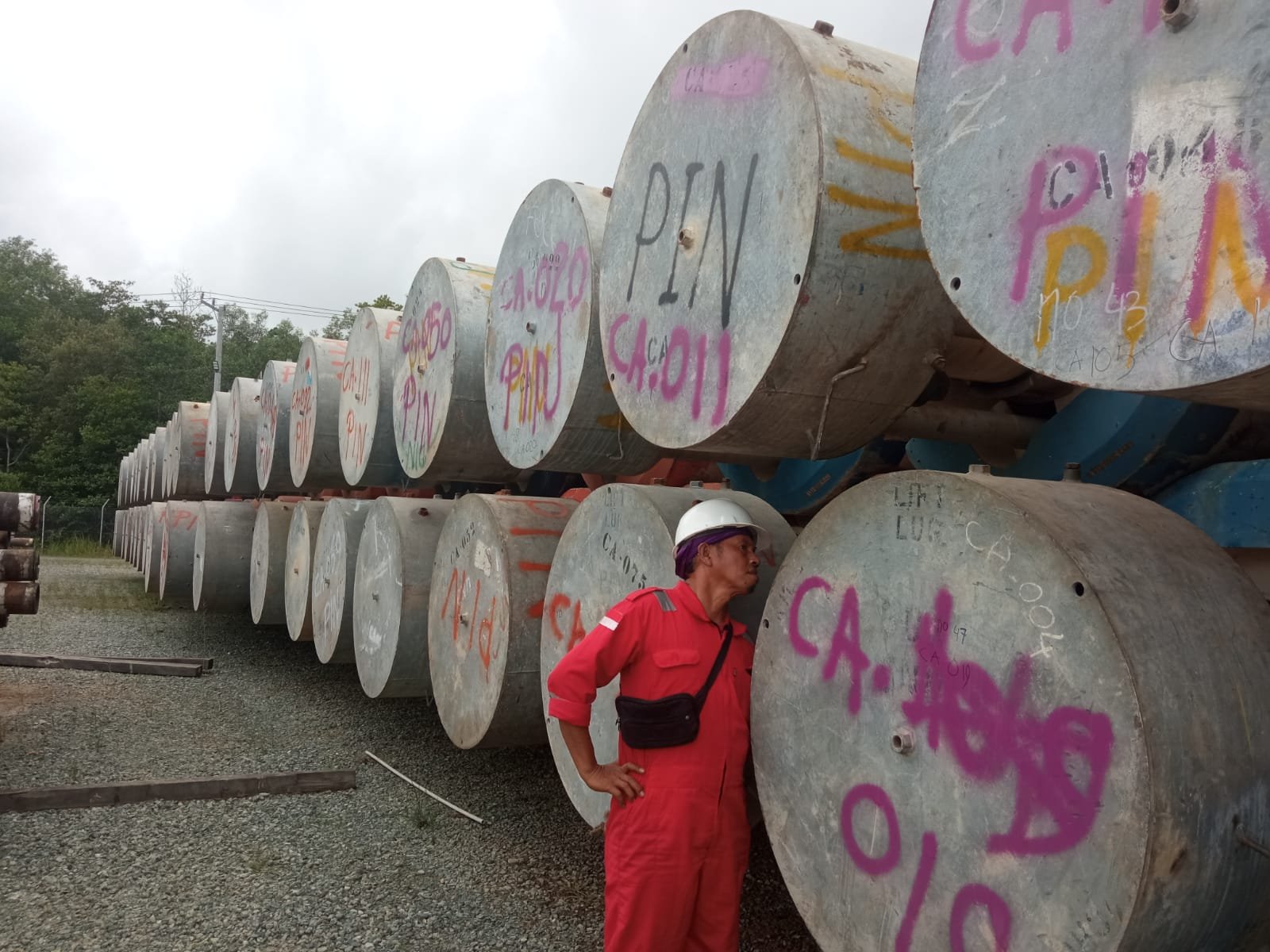 Riser pipe cleaning project